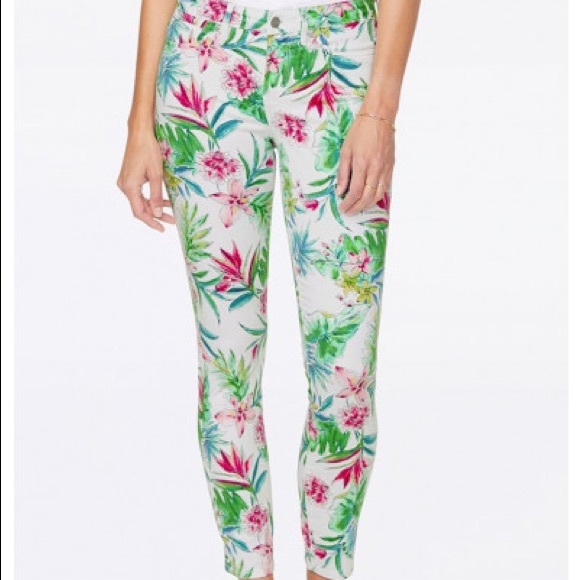 NYDJ Denim - NYDJ ALINA SLIM ANKLE JEANS MULTI-COLOURED SATEEN DENIM